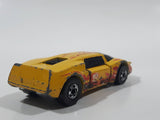 1985 Hot Wheels Crack-Ups Exotic (side crash) Side Banger Yellow Die Cast Toy Muscle Car Vehicle Hong Kong