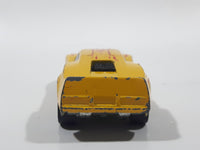 1985 Hot Wheels Crack-Ups Exotic (side crash) Side Banger Yellow Die Cast Toy Muscle Car Vehicle Hong Kong