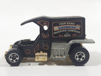 1977 Hot Wheels T-Totaller Black Die Cast Toy Car Vehicle - BW - Hong Kong