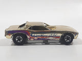 Vintage 1977 Hot Wheels Top Eliminator Hemi Hauler Gold Chrome Die Cast Toy Funny Race Car Vehicle Made in Hong Kong
