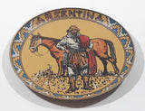 Argentina Man with Horse 7 1/4" Diameter Round Fiber Plate