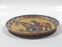 Argentina Man with Horse 7 1/4" Diameter Round Fiber Plate