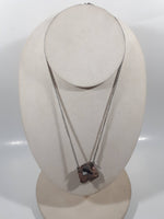 Western Copper Tone Horse Head Pendant 18" Long Metal Chain Necklace