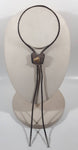Western Horse Head Dark Brown Draw String Bolo Tie