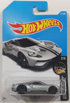 2017 Hot Wheels Nightburnerz 2017 Ford GT Silver Grey w/ Black Stripes Die Cast Toy Car Vehicle New in Package