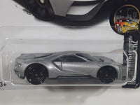 2017 Hot Wheels Nightburnerz 2017 Ford GT Silver Grey w/ Black Stripes Die Cast Toy Car Vehicle New in Package