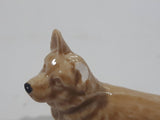 Vintage Wade Whimsies Corgi Dog Red Rose Tea Canada Chipped Ear