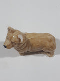 Vintage Wade Whimsies Corgi Dog Red Rose Tea Canada Chipped Ear