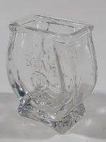 Jim Beam Embossed Glass Toothpick Holder