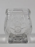 Jim Beam Embossed Glass Toothpick Holder