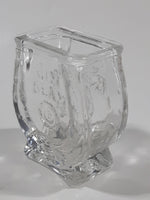 Jim Beam Embossed Glass Toothpick Holder