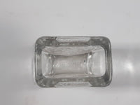 Jim Beam Embossed Glass Toothpick Holder