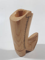 Wood Cowboy Boot Shaped Toothpick Holder