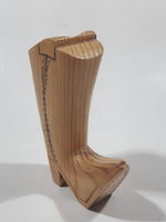 Wood Cowboy Boot Shaped Toothpick Holder