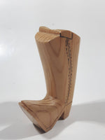 Wood Cowboy Boot Shaped Toothpick Holder