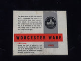 Vintage Worcester Ware Oriental Design Black Lacquered Heavy Metal Serving Tray