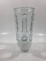 Vintage Libbey of Canada 5 Western Cowboy Boot Shaped 6 1/2" Tall Embossed Glass Mug