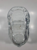 Vintage Libbey of Canada 5 Western Cowboy Boot Shaped 6 1/2" Tall Embossed Glass Mug