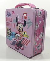 Disney Minnie Mouse Little World Traveler Small Tin Metal Lunch Box