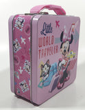 Disney Minnie Mouse Little World Traveler Small Tin Metal Lunch Box