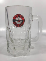 1948-1961 A & W Allen and Wright Ice Cold Root Beer Arrow Logo 6" Tall Heavy Clear Glass Mug