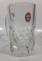 1948-1961 A & W Allen and Wright Ice Cold Root Beer Arrow Logo 6" Tall Heavy Clear Glass Mug