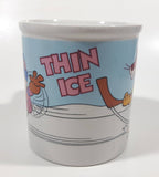 Vintage 1982 Royal Orleans United Artists The Pink Panther Collection Caution Thin Ice Hockey Themed Ceramic Coffee Mug Cup