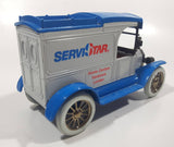 ERTL Limited Edition 1913 Ford Model T Van ServiStar Home Centers Hardware Lumber Grey and Blue 5 3/4" Long Die Cast Toy Car Vehicle Coin Bank