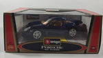 Rare Version Burago Gold Collection Porsche 911 Turbo Dark Blue 1/18 Scale Die Cast Toy Car Vehicle New in Box