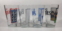 2011 Apple Corps Ltd The Beatles "A Hard Day's Night" "Help!" "White Album" "Beatles For Sale" Album Art 6" Tall Glass Cup Set of 4