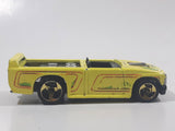 1998 Hot Wheels Low 'N Cool Sonic Special Bright Yellow Die Cast Toy Car Vehicle