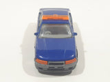 2002 Hot Wheels Heat Fleet Police Cruiser Fire Chief No. 06 Blue Die Cast Toy Emergency Response Cop Vehicle