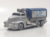 2002 Hot Wheels Haulers Diabolical Doctor Fraser's Lazers Cargo Truck Silver Grey and Blue Die Cast Toy Car Vehicle