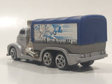 2002 Hot Wheels Haulers Diabolical Doctor Fraser's Lazers Cargo Truck Silver Grey and Blue Die Cast Toy Car Vehicle