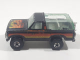 1982 Hot Wheels Ford Bronco Black Die Cast Toy Car SUV Vehicle BW Hong Kong