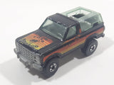 1982 Hot Wheels Ford Bronco Black Die Cast Toy Car SUV Vehicle BW Hong Kong