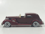 1983 Hot Wheels '35 Classic Caddy Cadillac Maroon Die Cast Toy Car Vehicle