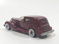 1983 Hot Wheels '35 Classic Caddy Cadillac Maroon Die Cast Toy Car Vehicle