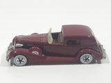 1983 Hot Wheels '35 Classic Caddy Cadillac Maroon Die Cast Toy Car Vehicle