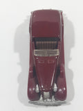 1983 Hot Wheels '35 Classic Caddy Cadillac Maroon Die Cast Toy Car Vehicle