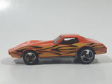 1998 Hot Wheels Tattoo Machines Corvette Stingray Orange Die Cast Toy Car Vehicle