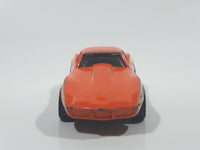 1998 Hot Wheels Tattoo Machines Corvette Stingray Orange Die Cast Toy Car Vehicle