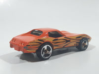 1998 Hot Wheels Tattoo Machines Corvette Stingray Orange Die Cast Toy Car Vehicle