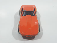 1998 Hot Wheels Tattoo Machines Corvette Stingray Orange Die Cast Toy Car Vehicle