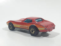 1982 Hot Wheels Gold Hot Ones Corvette Stingray Red Die Cast Toy Car Vehicle - Hong Kong