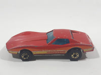 1982 Hot Wheels Gold Hot Ones Corvette Stingray Red Die Cast Toy Car Vehicle - Hong Kong