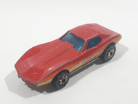 1982 Hot Wheels Gold Hot Ones Corvette Stingray Red Die Cast Toy Car Vehicle - Hong Kong