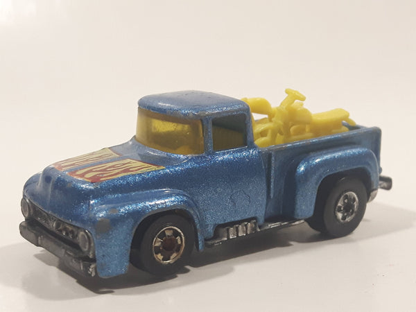 1982 Hot Wheels '56 Hi-Tail Hauler Blue Ford Pickup Truck Die Cast Toy Car Vehicle