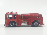 1982 Hot Wheels Fire Eater Red Fire Truck Die Cast Toy Car Vehicle - BW - Blue Lights