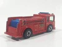 1982 Hot Wheels Fire Eater Red Fire Truck Die Cast Toy Car Vehicle - BW - Blue Lights